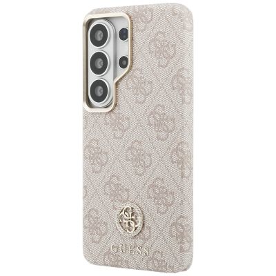 2. Guess 4G Strass-Rundlogo MagSafe Hülle für Samsung Galaxy S26 Ultra - Pink