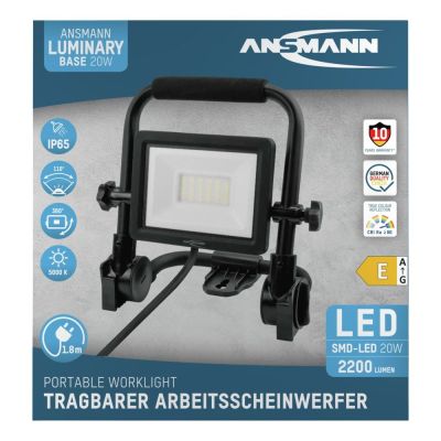 7. Ansmann FL20W-AC Schwarze LED 20W