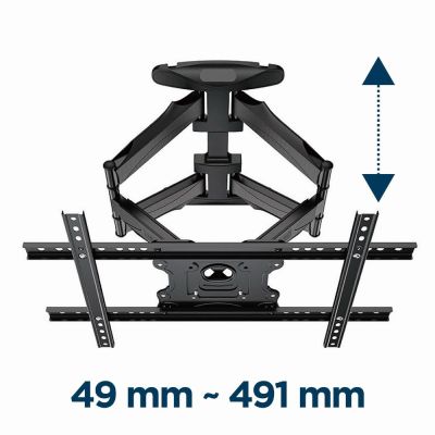 7. GEMBIRD Verstellbare LCD-Wandhalterung 32"-75" VESA MAX 600 x 400 mm, bis zu 45 kg