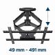 7. GEMBIRD Verstellbare LCD-Wandhalterung 32"-75" VESA MAX 600 x 400 mm, bis zu 45 kg