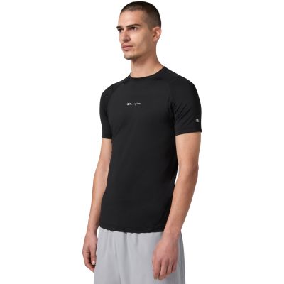 Herren Champion Kurzarm-T-Shirt Schwarz 221381 KK001