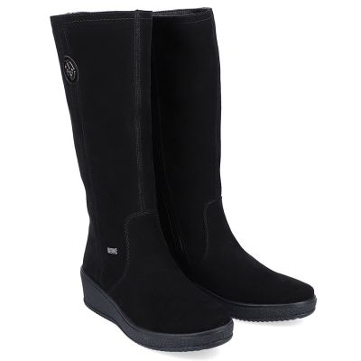 21. Rieker W R237 wasserdichte Nubukstiefel mit Schaffellfutter