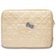 Hello Kitty Zip PU Quilted Bows-Tasche für einen 14-Zoll-Laptop – Gold