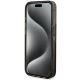 5. Guess Liquid Glitter Gold Stripes Hülle für iPhone 15 Pro – Schwarz