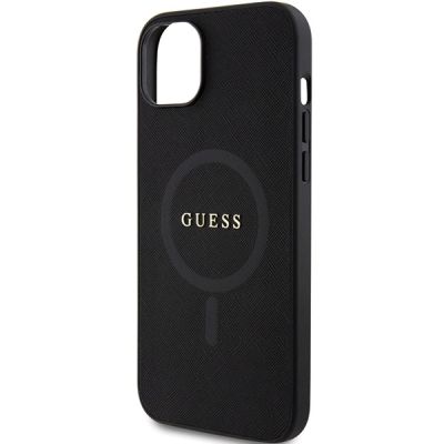 6. Guess GUHMP15MPSAHMCK iPhone 15 Plus 6,7" schwarz/schwarzes Hardcase Saffiano MagSafe