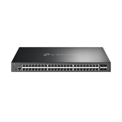 TP-Link Omada SG3452X Managed Network Switch L2+ Gigabit Ethernet (10/100/1000) 1HE Schwarz