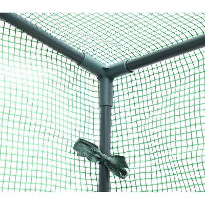 5. Gewächshaus für Tomaten und Gurken 200x77x168-150cm PE Grün