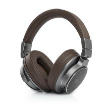 Muse M-278 BT Kabelloses Headset mit Kopfbügel, Micro-USB, Bluetooth, Braun, Silber