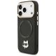 2. Karl Lagerfeld Big Strap Choupette Metal Logo MagSafe Hülle für iPhone 17 Pro Max – Schwarz
