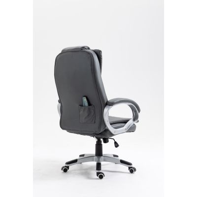 9. Activejet beheizter Massage-Bürostuhl YK7304 Grau
