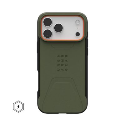 4. Urban Armor Gear Handyhülle für den zivilen Gebrauch, 17,5 cm (6,9 Zoll), Olivgrün, Orange