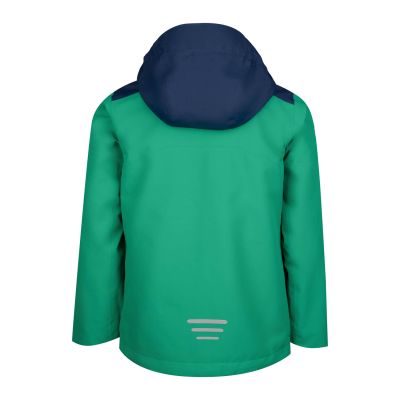 2. Kinder-Regenjacke für Jungen/Mädchen Trollkids Kids Bergen Jacket pepper green/navy (610-327)