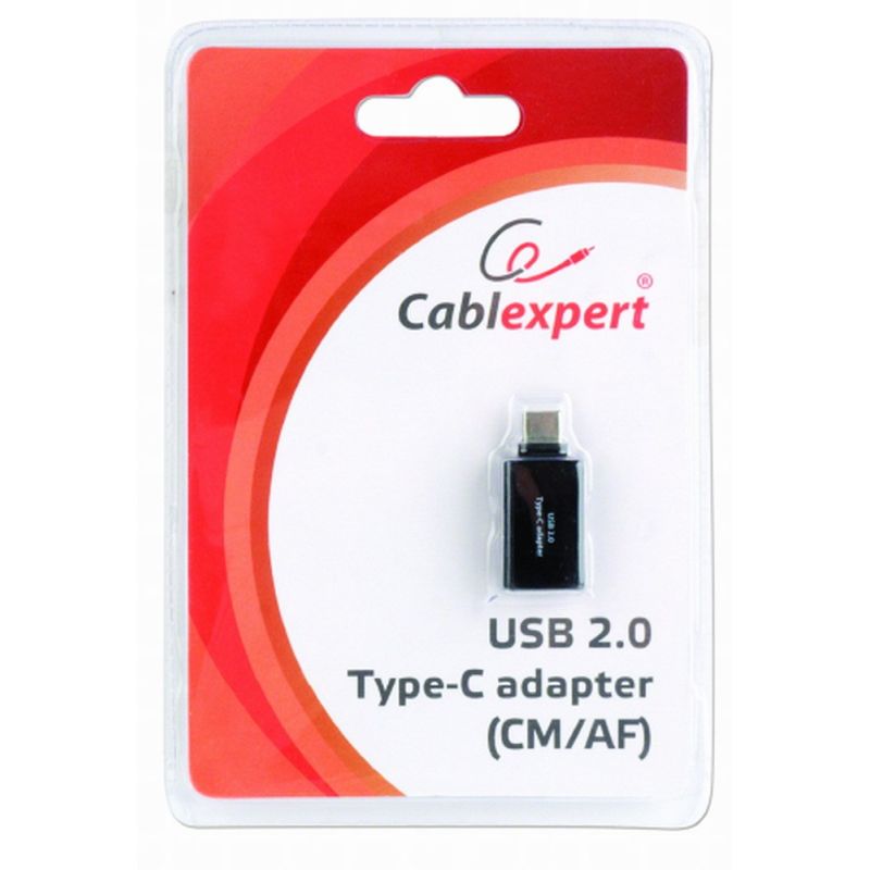2. GEMBIRD A-USB2-CMAF-01 Adapter (USB Typ CM - USB 2.0 F; schwarz)