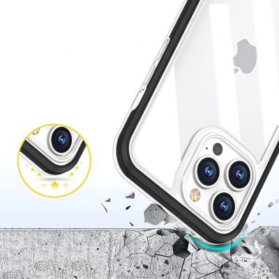 6. Klare 3in1 Hülle für Samsung Galaxy A03 Silikonhülle mit Rahmen blau
