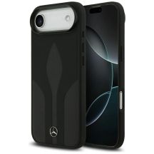Mercedes Leather The Move MagSafe Hülle für iPhone 17 Air - Schwarz