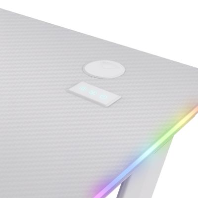 21. TRUST GXT 709W LUMINUS RGB WEISS Gaming-Schreibtisch