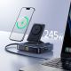 7. Baseus Nomos NH21 6-in-1 245W Kabellose Ladestation mit zwei einziehbaren USB-C-Kabeln – Schwarz