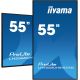 iiyama 55" professionelles 4K UHD Digital Signage Display mit erweiterten Steuerungs- und Anschlussmöglichkeiten.