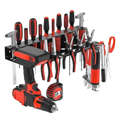 5. MACLEAN Wandorganizer / Werkzeugablage, Schwarz, Maße 40 x 14,5 x 4,6 cm, Größe M