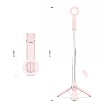 7. Tech-Protect L11S MagSafe Bluetooth-Selfie-Stick – Pink