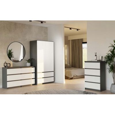 10. M6 MALWA KOMMODE 120CM ANTI-/WEISS-SET