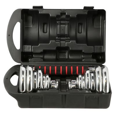 2. Hanteln im Koffer HMS STC21 2 x 10 kg Chrom