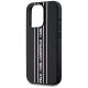 5. Karl Lagerfeld Saffiano Athleisure Stripes Cord iPhone 15 Pro Hülle - Rosa
