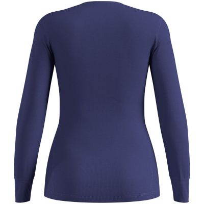2. Odlo BL TOP Crew Neck S/S ACTIVE WARM Langarm Thermounterwäsche Größe M Blau