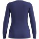 2. Odlo BL TOP Crew Neck S/S ACTIVE WARM Langarm Thermounterwäsche Größe M Blau