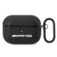 AMG Ledertasche mit großem Logo für AirPods Pro – Schwarz