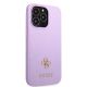 4. Ratet Guess , GUHCP13XPS4MU iPhone 13 Pro Max 6,7" lila/lila Hardcase Saffiano 4G kleines Metalllogo