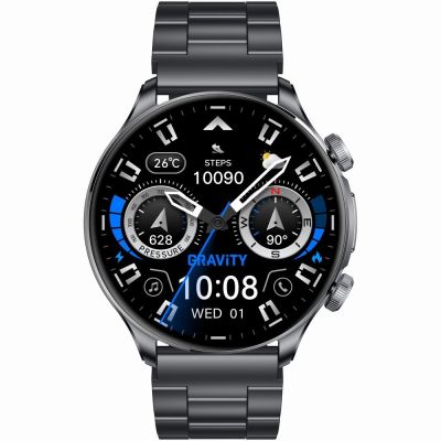 6. Smartwatch Gravity Schwarzes Armband + Armband GT35-2