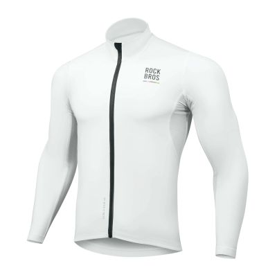 Rockbros TLWT001 ROAD TO SKY winddichtes, isoliertes Radtrikot, Größe M – weiß
