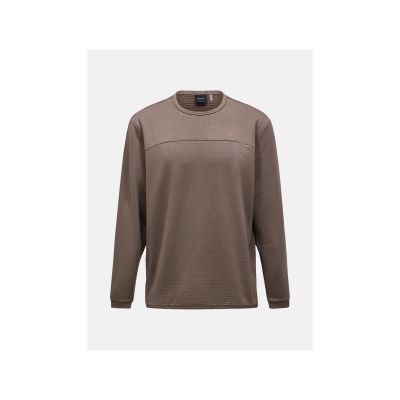 PEAK PERFORMANCE M Trail Polartec Power Grid Crew Sweatshirt für Herren, braun