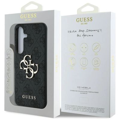 8. Guess Big 4G Logo Classic Logo Hülle für Samsung Galaxy S25 Schwarz