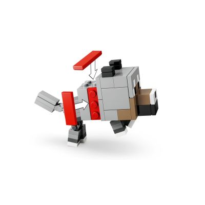 16. LEGO Minecraft 21592 – Hühnerreiter-Wüstenangriff