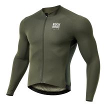 Rockbros 15220003002 ROAD TO SKY Herren-Radtrikot mit langen Ärmeln, Größe S – Grün