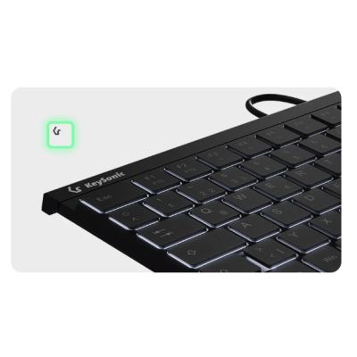 4. KeySonic KSK-5211ELU (DE) Tastatur Home USB QWERTZ Deutsch Schwarz