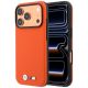 BMW M Quadrille Kevlar Metall Logo MagSafe Hülle für iPhone 17 Pro Max / 18 Pro Max - Orange