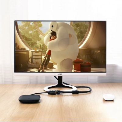 14. Ugreen Kabel Kabeladapter unidirektionaler Adapter mit HDMI (männlich) auf VGA (weiblich) FHD schwarz (MM105 40253)