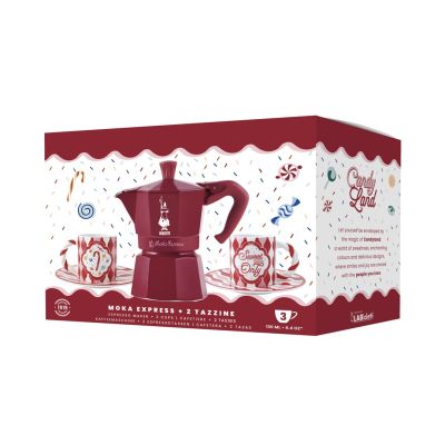 2. Bialetti 5460 Espressokocher-Set für 3 Tassen + 2 Tassen