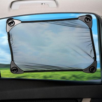 3. Sonnenschutz mit Saugnäpfen, 34 x 30 cm, 1 Stück, Dunlop, Schwarz