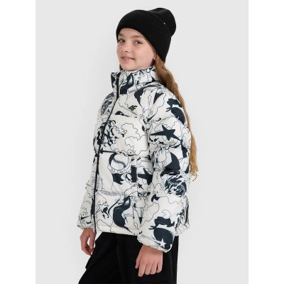 Mädchen-Daunenjacke mit Synthetikfüllung 4F 4FJRAW25TDJAF0748-11A