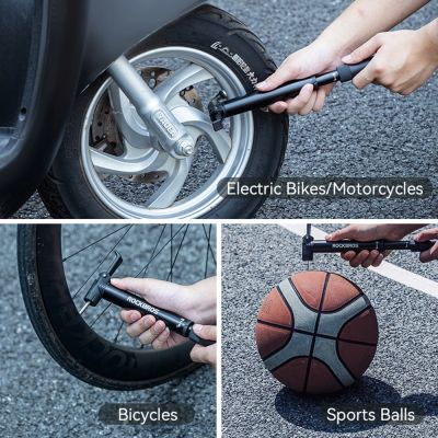 9. Rockbros 42320010001 Fahrradpumpe Handbuch + Schraubendreher – Schwarz