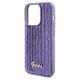 6. Guess Pailletten-Schriftzug-Metallgehäuse für iPhone 14 Pro Max – Lila