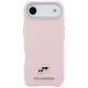 3. Karl Lagerfeld Karl & Choupette Head Pins Saffiano MagSafe iPhone Air Hülle - Pink