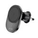 5. Tech-Protect MM15W-V1 Autotelefonhalter mit MagSafe 15W induktivem Ladegerät für Cockpit / Lüftungsschlitze – Schwarz