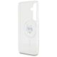 7. Karl Lagerfeld Button Choupette Head bedrucktes Logo MagSafe Samsung Galaxy S25 Plus Hülle weiß