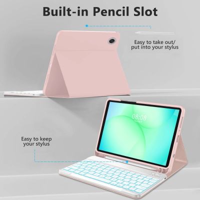 4. Tech-Protect SC Pen Hülle für Samsung Galaxy Tab A9 / A11 8.7 X110 / X115 / X133 / X135 - Pink
