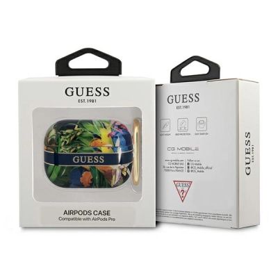 3. Guess GUAPHHFLB AirPods Pro Abdeckung blau/blau Flower Strap Collection